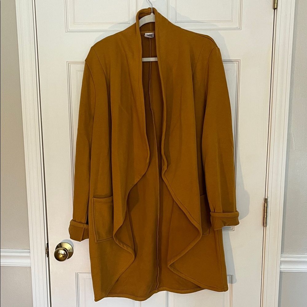 Jockey, Mustard Yellow Jockey Open Front, fleeced lined wrap